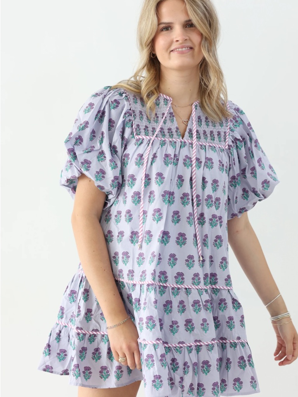 Entro block print Mini Dress